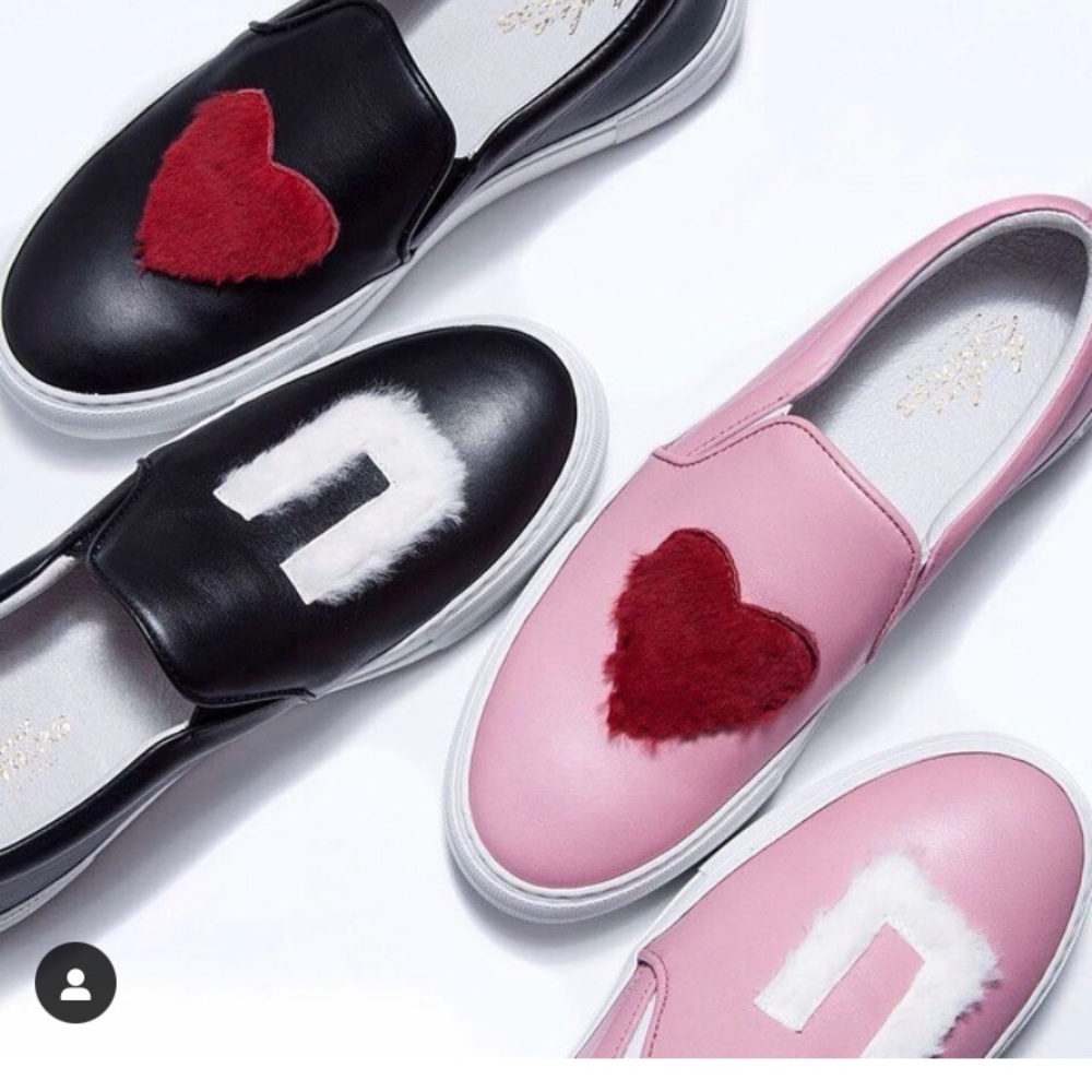 Joshua Sanders Love U Leather Sneakers